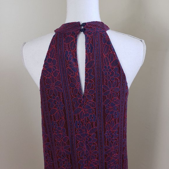 Francesca’s Alya Lace Overlay Halter Mini Dress - Picture 9 of 10